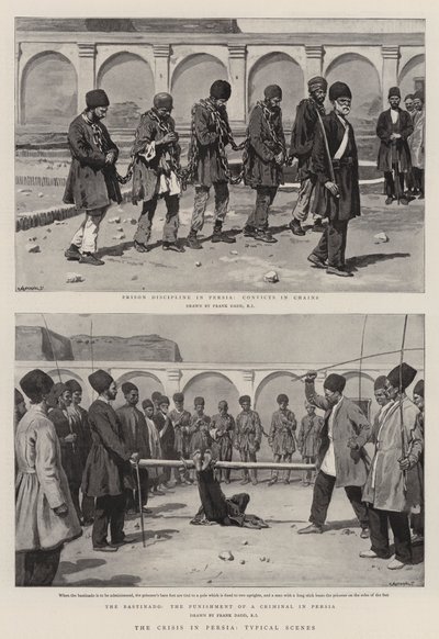 The Crisis in Persia, Typical Scenes by Frank Dadd